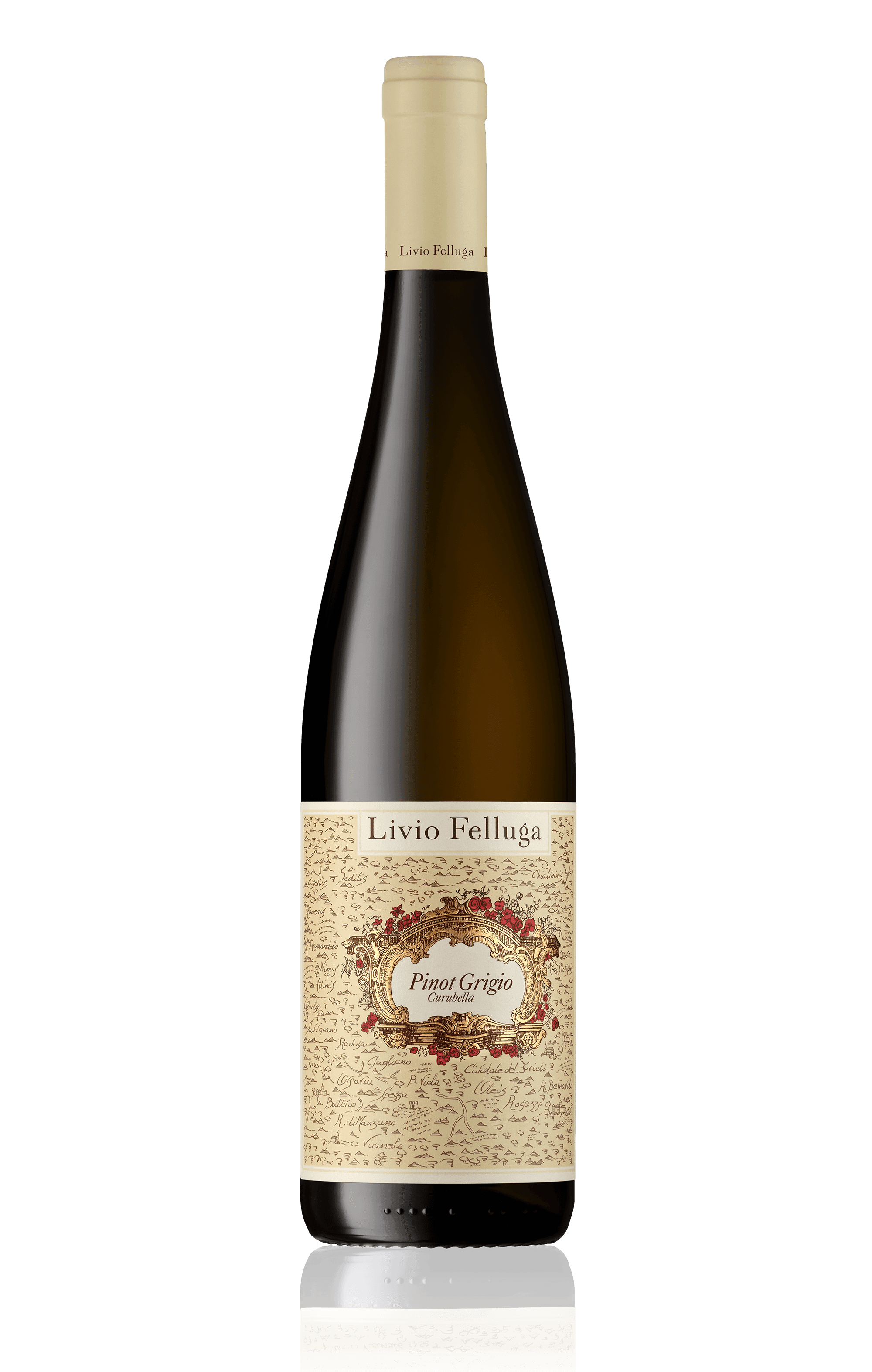 Bottle of Pinot Grigio Curubella